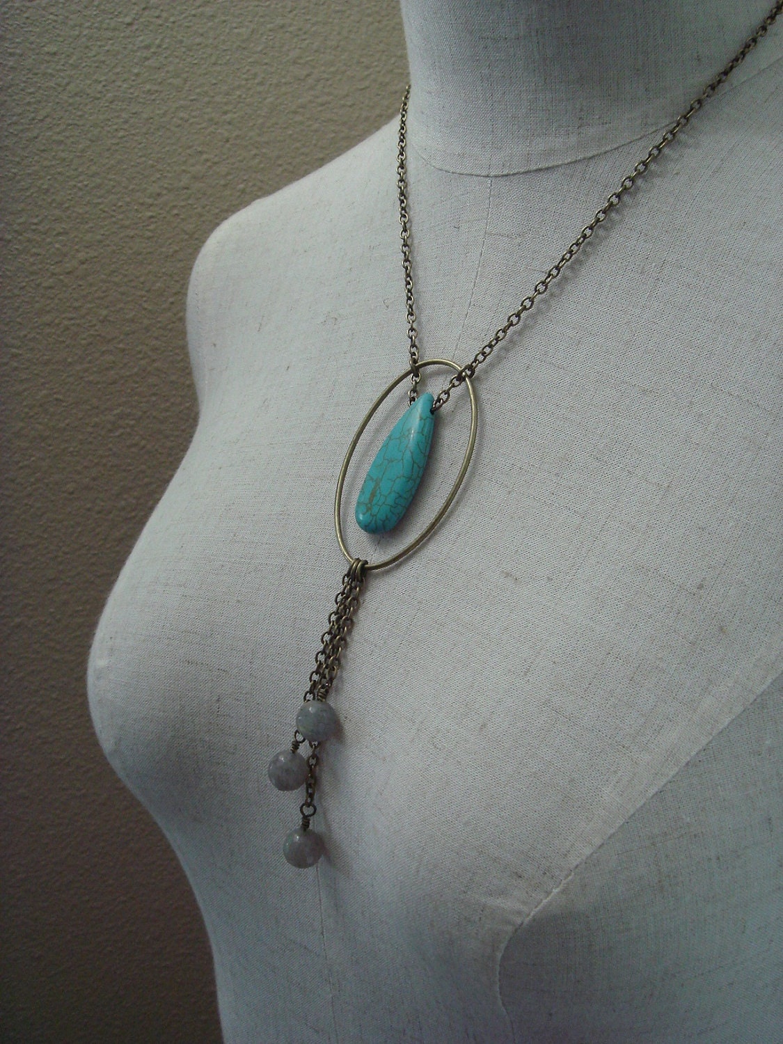 Turquoise and Labradorite Necklace