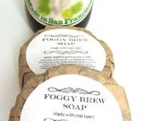 Beer Soap for Fathers Day gift for men - Man soap for dude - San Francisco beer soap made from scratch with Anchor Porter beer - for men