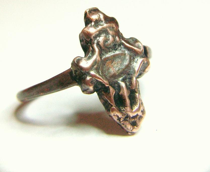 Cross Ring Copper Relic