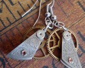 Reboot - Steampunk Earrings - Repurposed art
