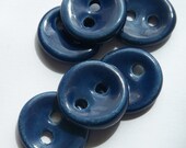 Midnight Blue Ceramic Buttons