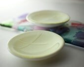 Fused Glass Bowls 2 - Lemon Yellow Blush