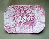 Damask Ceramic Soap Dish