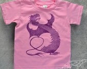 DRAGON ORGANIC TODDLER Tshirt inspired by Game of Thrones Ringspun Cotton Pink