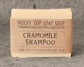 Solid Shampoo Bar with Chamomile Tea - All Natural Soap, Unscented Soap, Handmade Soap, Cold Process Soap