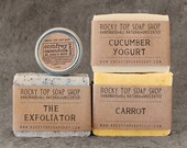 Winter Skin Set - Natural Soap Gift Set, Unscented Soap, Cold Process Soap, Bath Gift Set