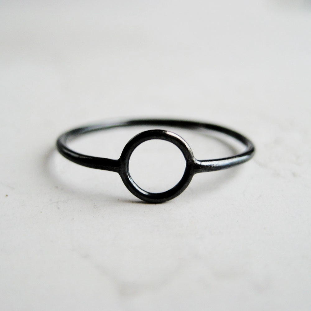 Black Circle Ring