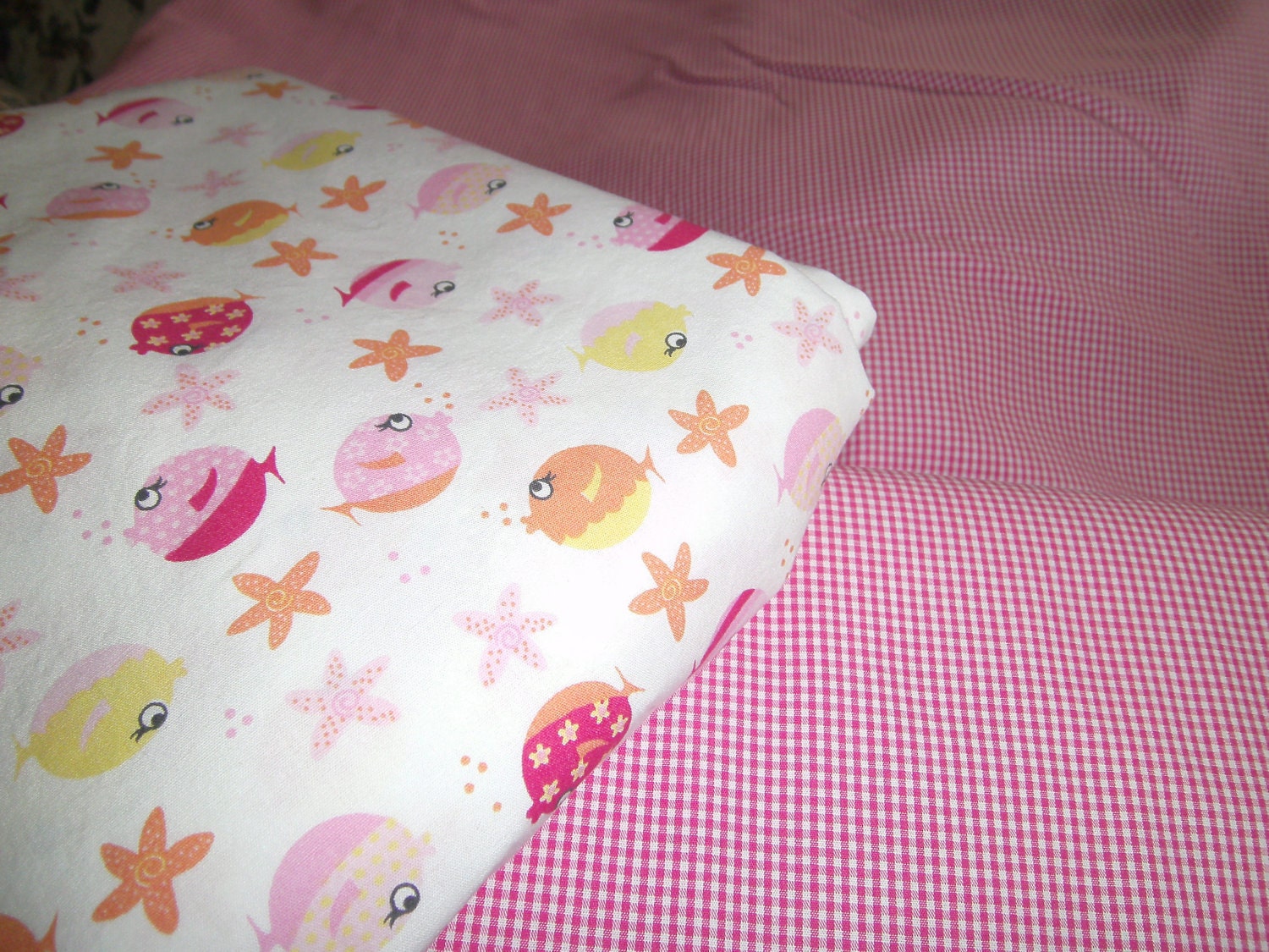 Gingham Cotton Fabric, Raspberry, Fabric Finders