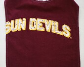 reversable tshirt bib . sun devils