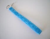 Keychain/Blue Flower-Around 11"