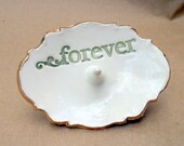 Ceramic  Forever Ring Holder Engagement Ring Holder