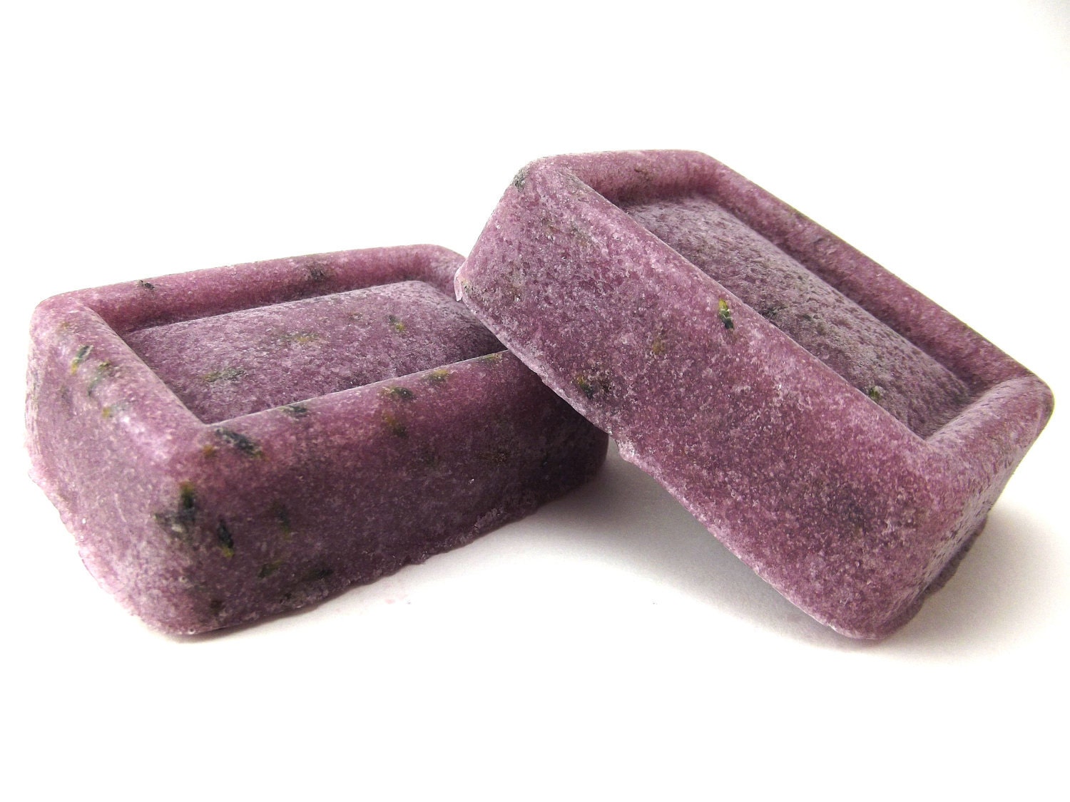 Lavender Body Scrub Soap Bars Purple 8oz Essential Oil - BodyDessert