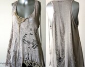 Destroyed / shredded Nestor Pants pit bull tunic - KNT023