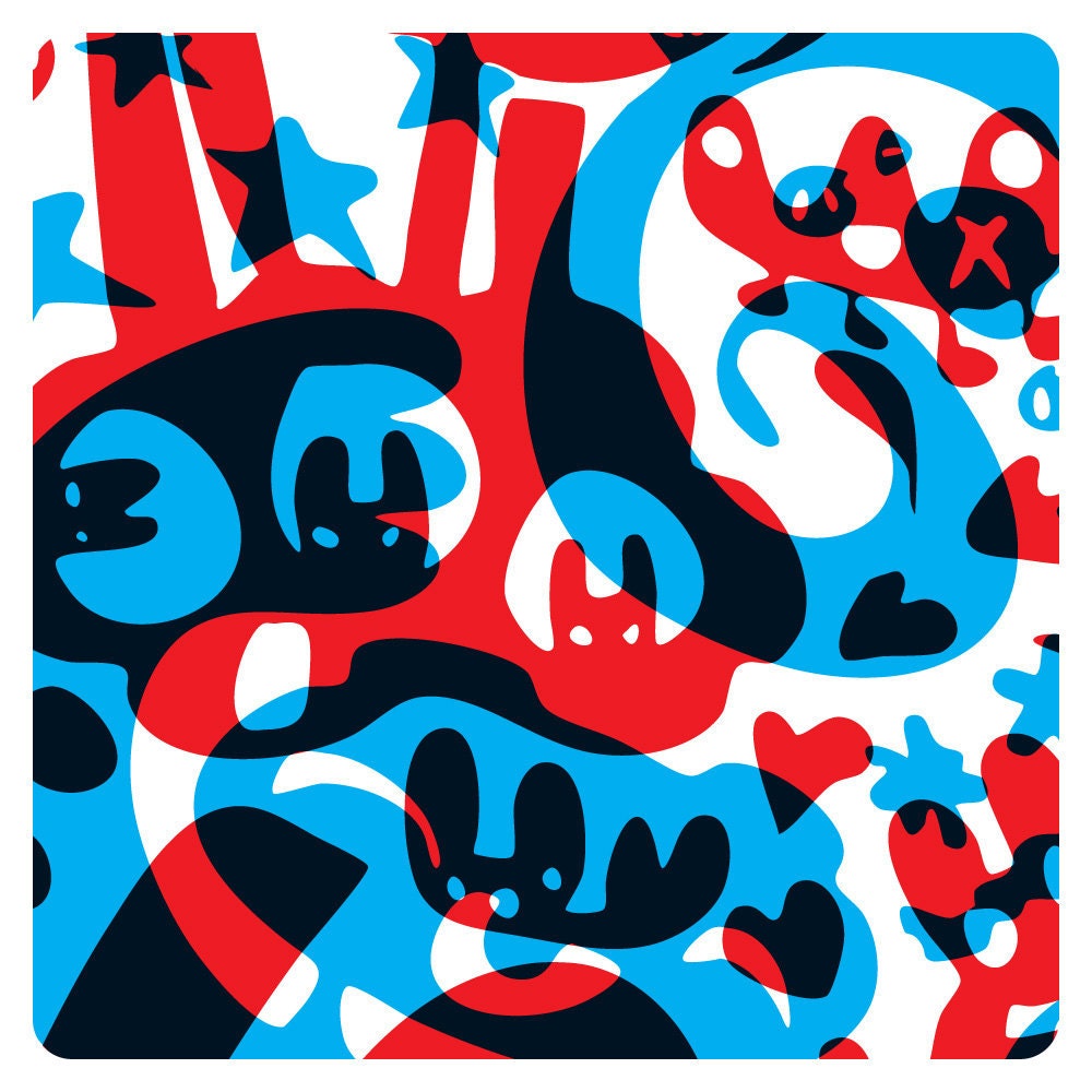 20x20" Hello Busy World No2 (Poster)