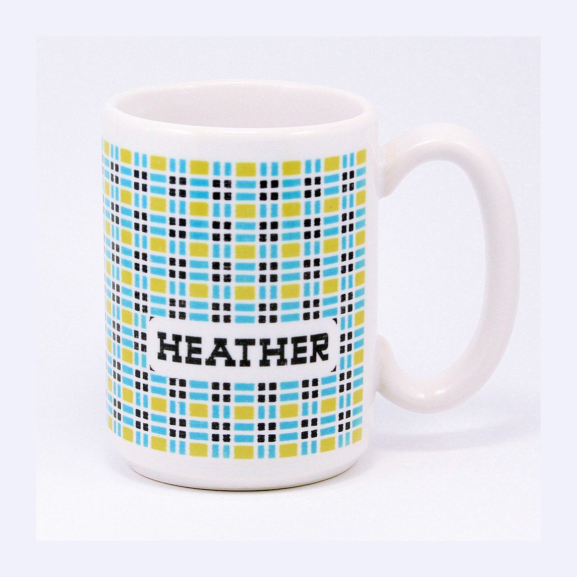 CUSTOM Brownie Mug. ceramic. hand-printed.