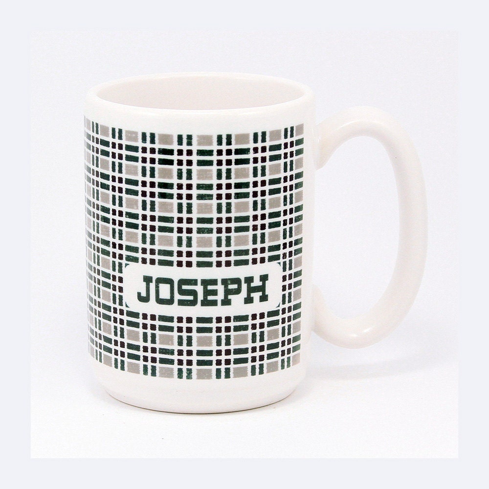 CUSTOM Scout Mug. ceramic. hand-printed.