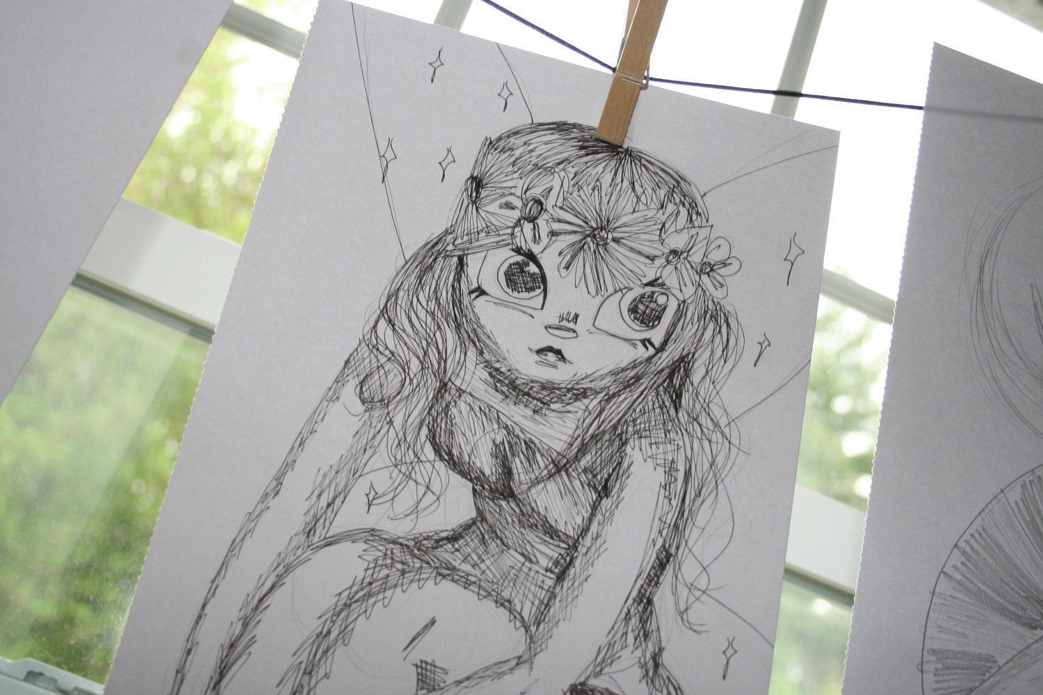 Flower Fairy 8x10 sketch print