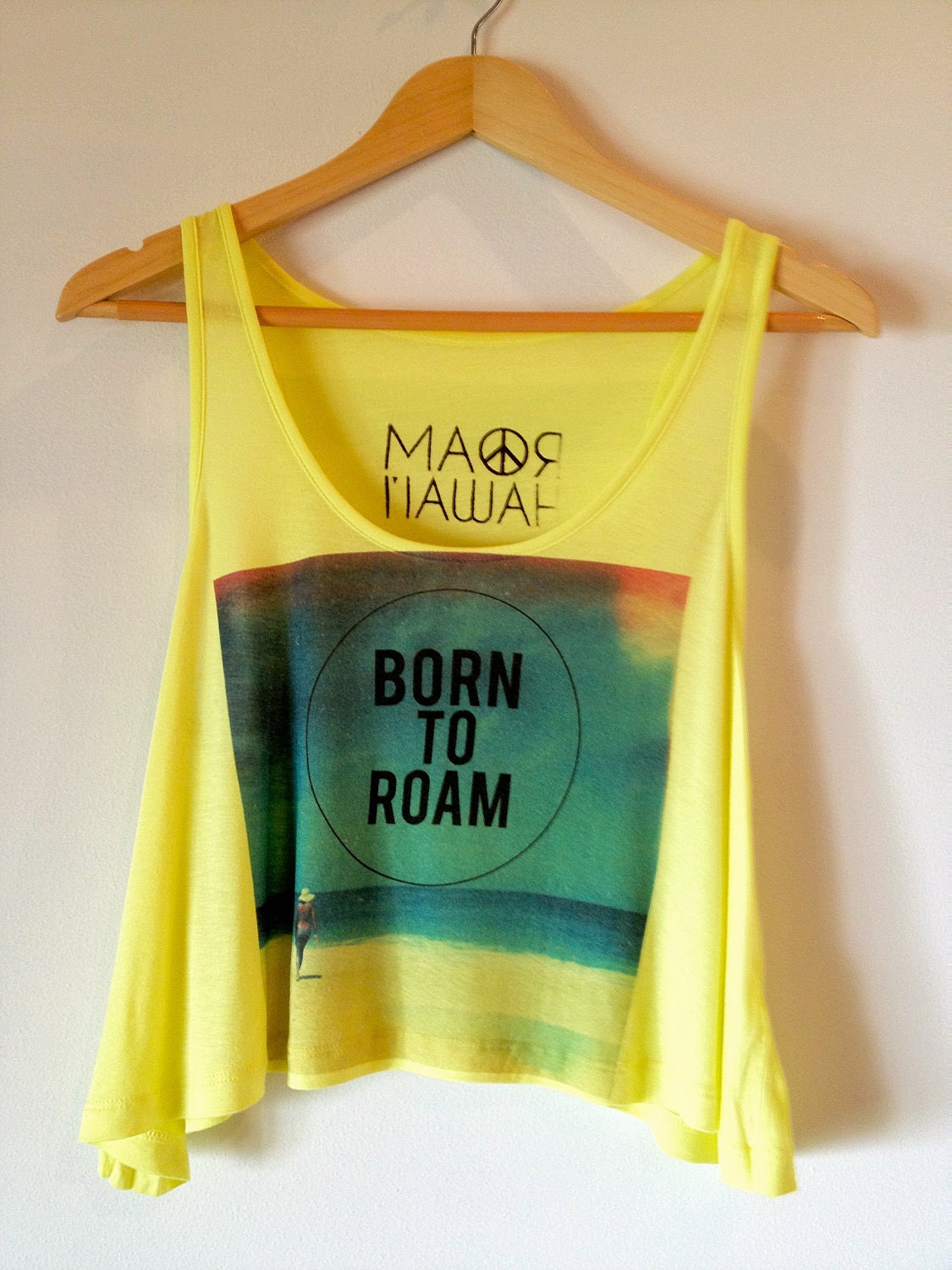 Cropped Neon Graphic Tank