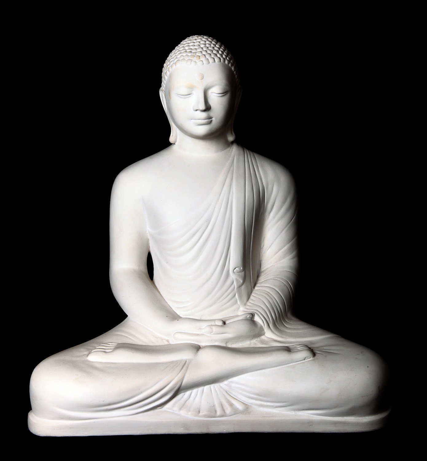 Meditating White Buddha