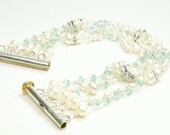 Blue Bridal Bracelet on Etsy:) Bridal Jewelry