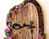 Pink Roses Fairy Door