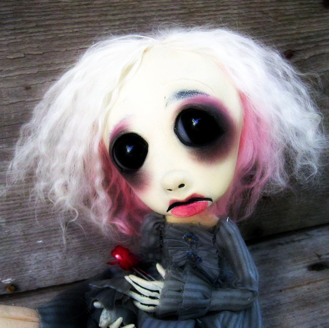 Loopy Gothic Art Doll OOAK Angelina RESERVED for A