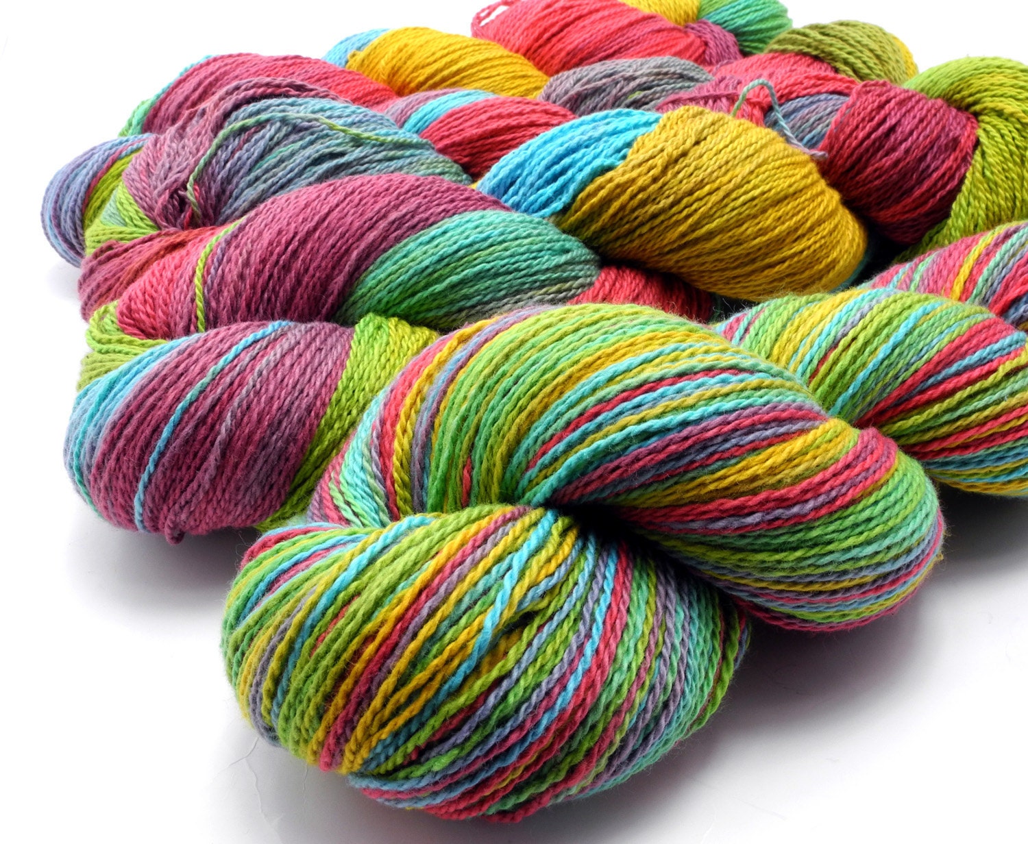 Cotton Warp Yarn-- hand dyed yarn