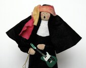 Nun Doll Catholic gift  musician- Nuns n Roses, the rock star