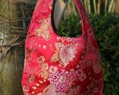 Child of Privilege Glamazon Red Brocade Dribble Bib