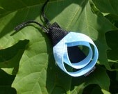 Blue with White Dots Ladybug Hair Clip