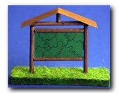 Hiking Trail Map Sign- Wooden 106-023