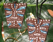 Handmade Tiki Pendant - Mask Style