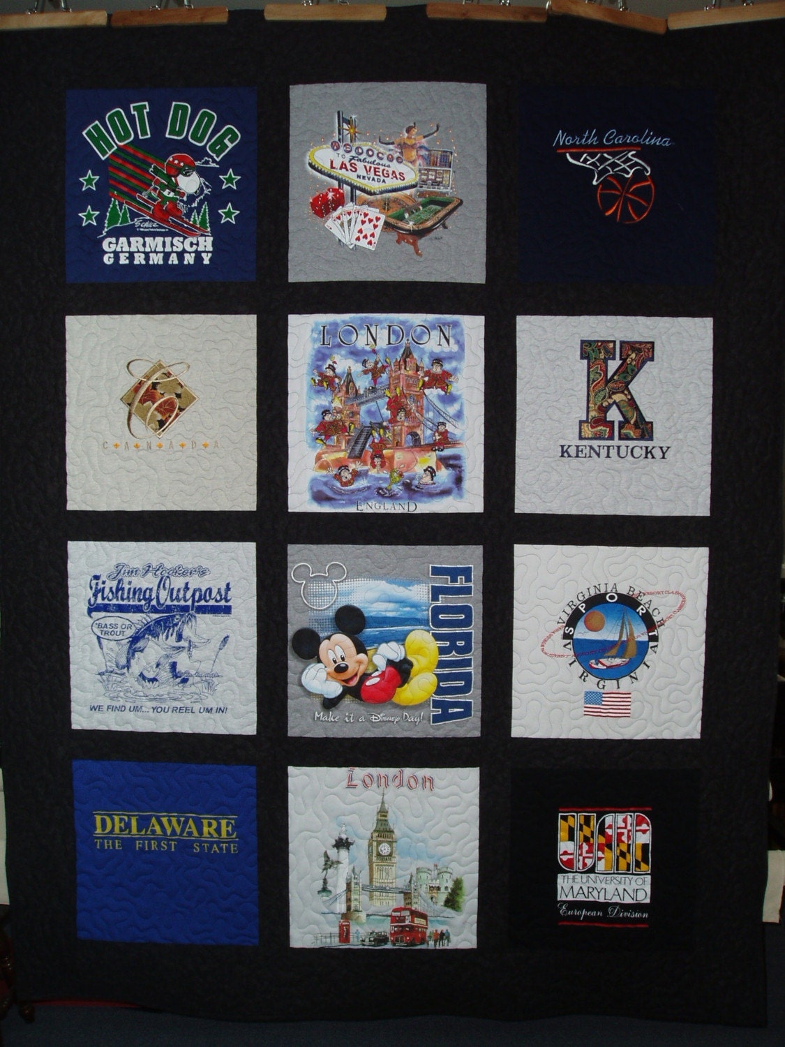 Custom Tee Shirt Quilt Made Using Your Tee Shirts