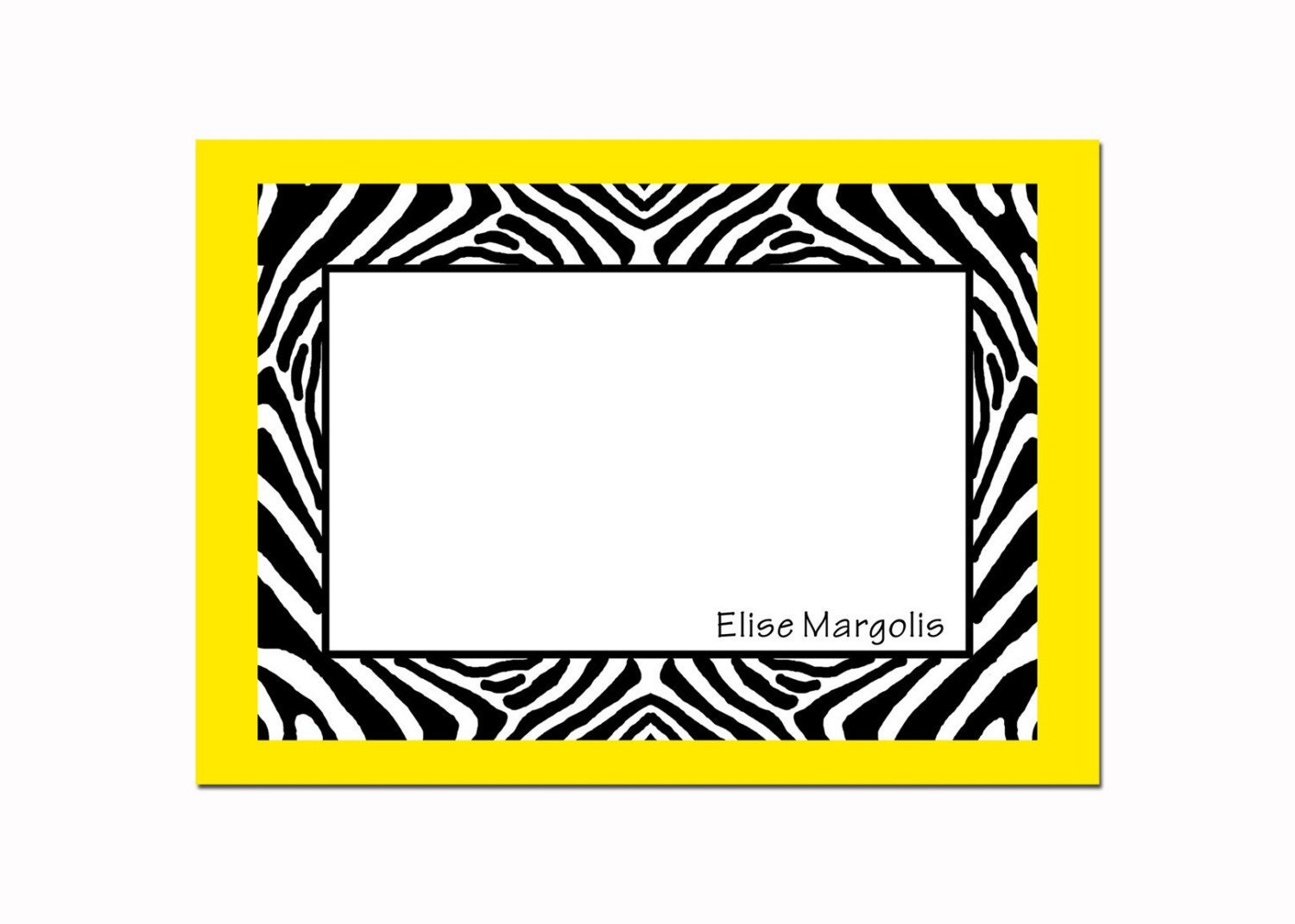 Zebra Print Note Cards (Set of 10)
