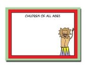 Circus Lion - Note Card (Set of 10)