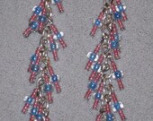 E001 Pink and blue dangles