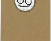 Zodiac Cross Stitched Card-Cancer