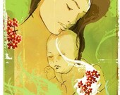 Mothering - Painted Ladies Series Print