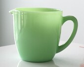 RESERVED - Fire King Jadite Milk Pitcher