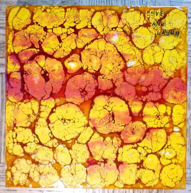 Love and Laugh- original encaustic painting