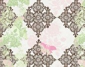 Princess Butterfly Square Overlay fabric 1 Yard NEW