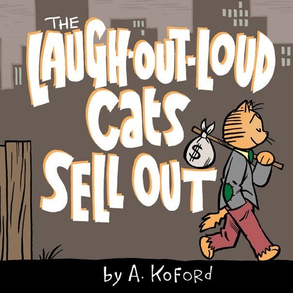 Original Art from The Laugh-Out-Loud Cats Sell Out by A. Koford