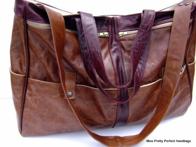 Large Leather Travel Bag