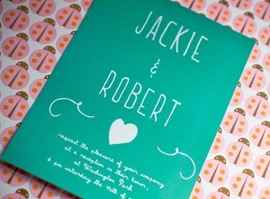 Chalkboard Wedding Invitation From ellothere