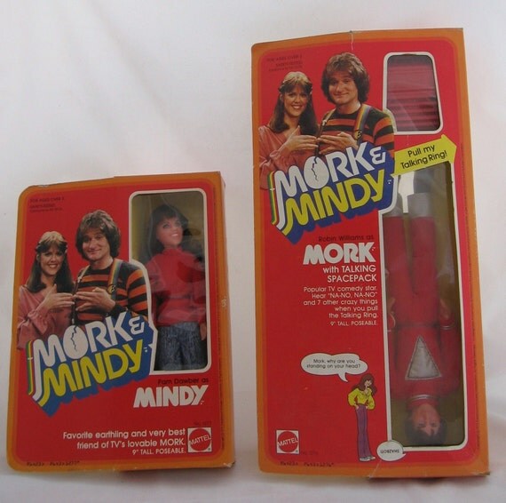 Mork and Mindy vintage doll set...