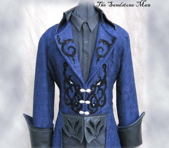 Steampunk Wedding Tuxedo Style frock coat Gothic Pirate