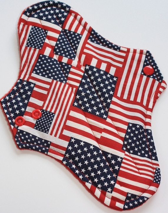 American Flag Maxi Pad