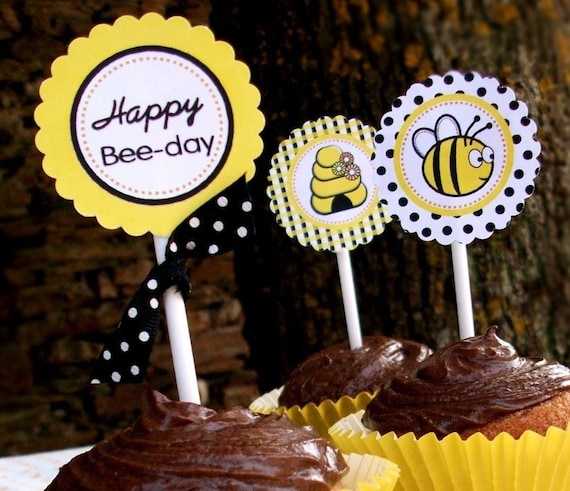 Honey Bee Printable Party Supplies and Fill-In Party Invite - Honey  Bee Party Collection