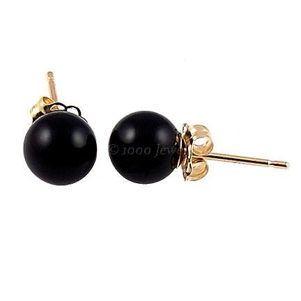 14k Gold 6mm Ball Stud Earrings