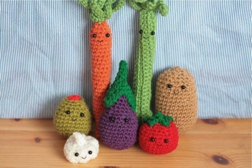 Bunch of Vegetables -- Crochet PATTERNS